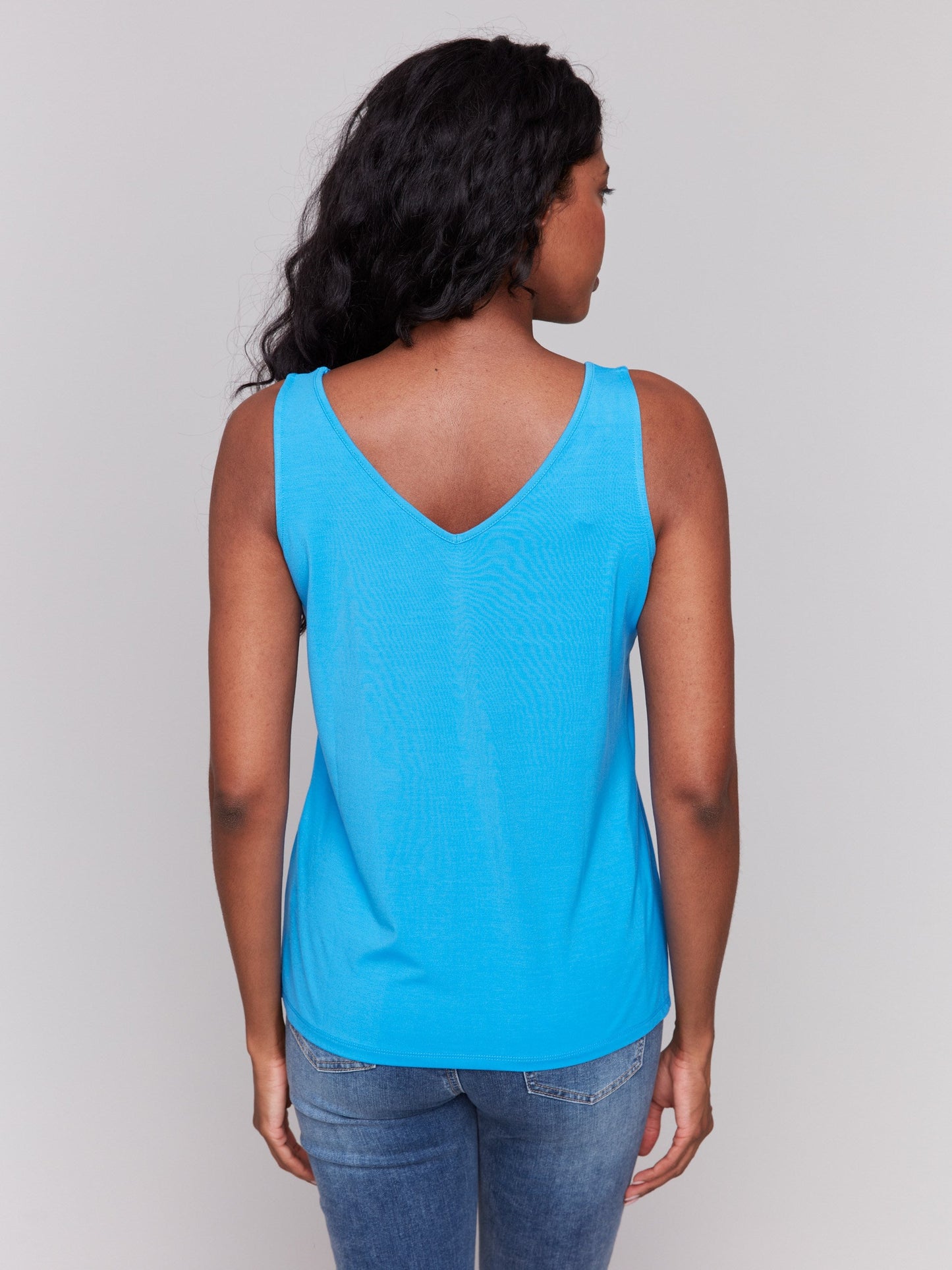 Reversible Bamboo Cami - Lagoon