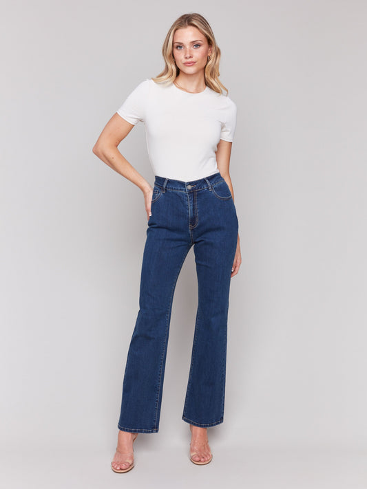 Celine Flare Leg Jeans - Indigo