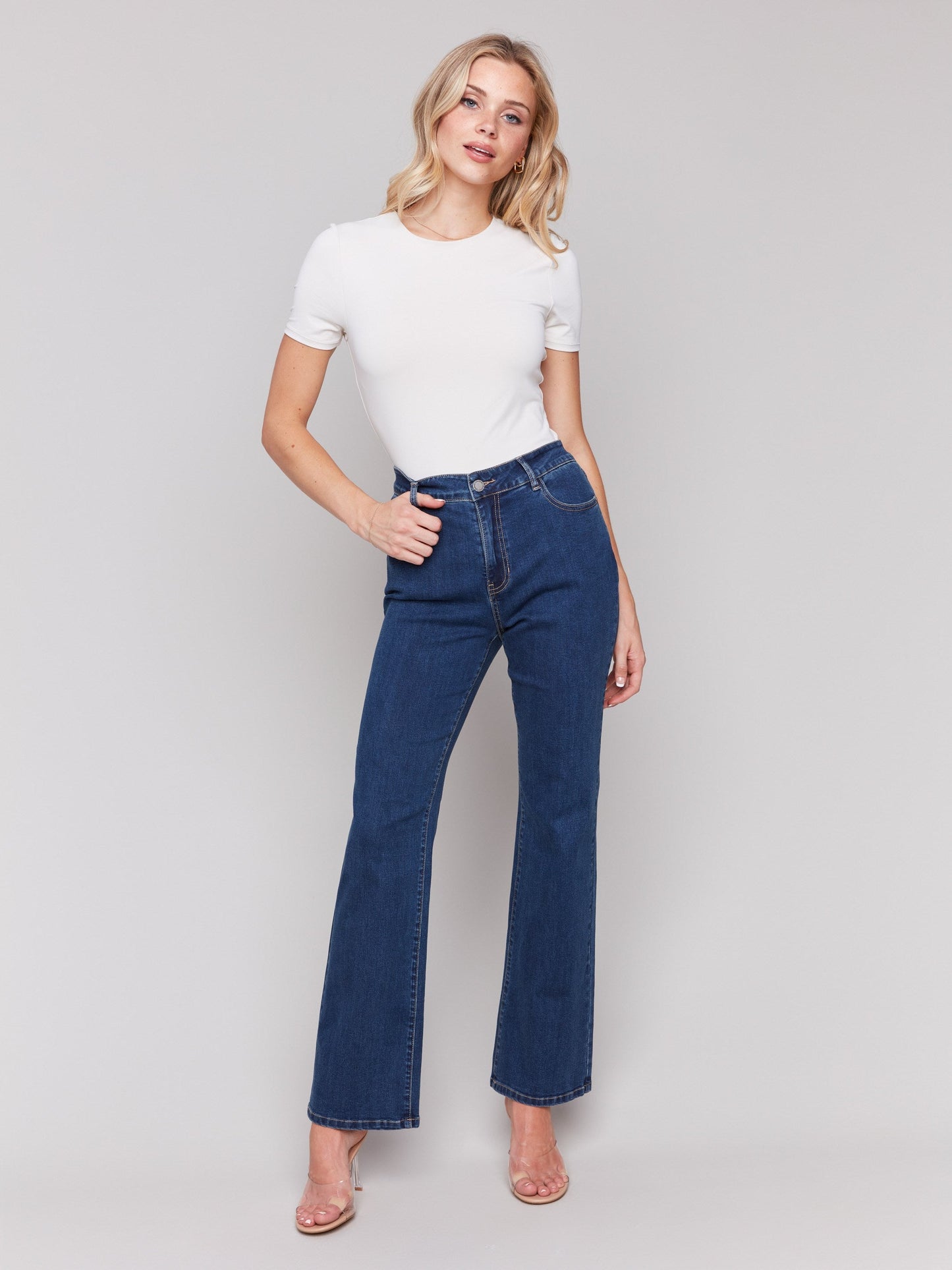 Celine Flare Leg Jeans - Indigo