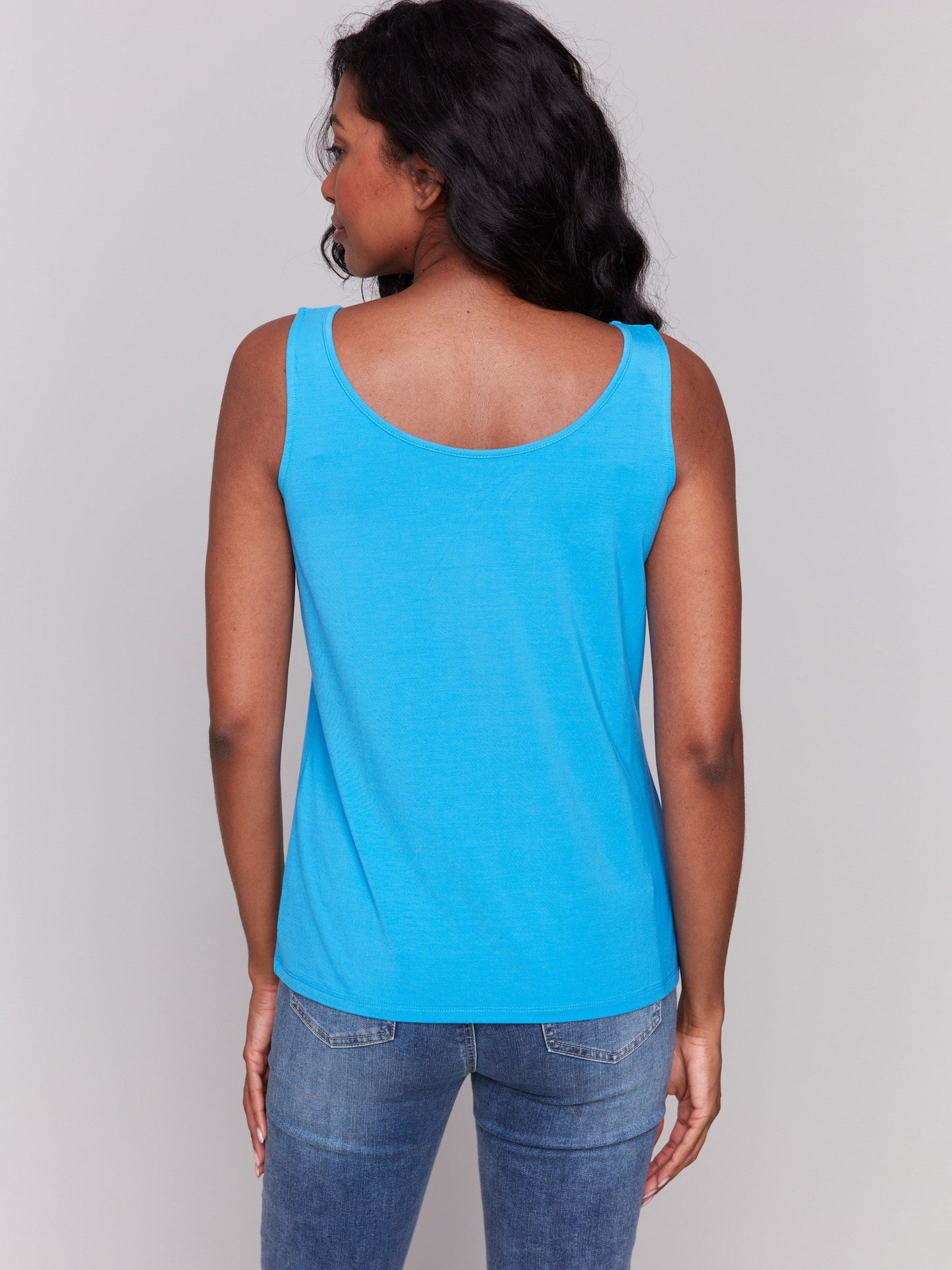 Reversible Bamboo Cami - Lagoon